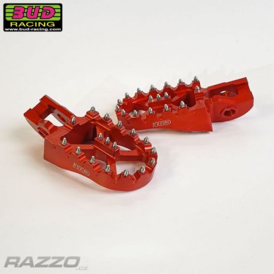 Duralové stupačky BUD Racing Footpegs KTM SX SXF 23-.. Husqvarna TC FC 23-.. Orange – Sleviste.cz