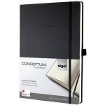 Sigel záznamní kniha Conceptum černá čtverečkovaná tvrdé desky A6 194 listů – Zbozi.Blesk.cz