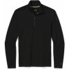 Pánské sportovní tričko Smartwool Classic Thermal Merino BL 1/4 Zip black pánské triko dlouhý rukáv Merino vlna