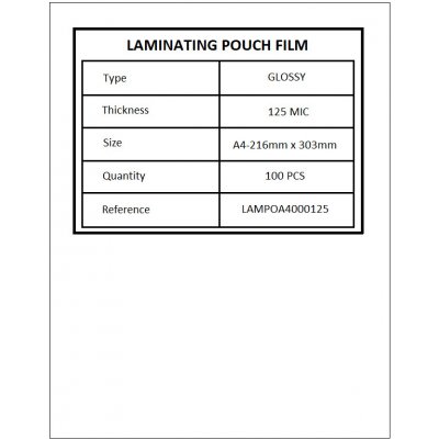 laminovací folie A4 125 my/ 100 ks – Zboží Dáma