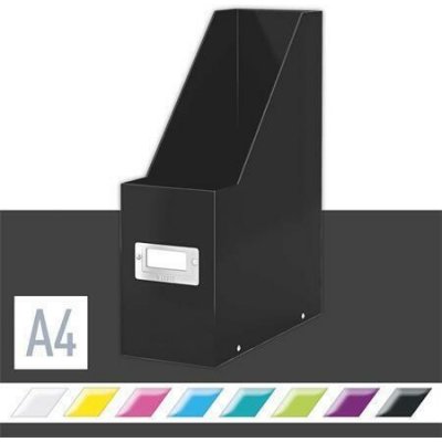 LEITZ Stojan na časopisy "Click&Store", černá, PP/karton, 95 mm, lesklá – Hledejceny.cz