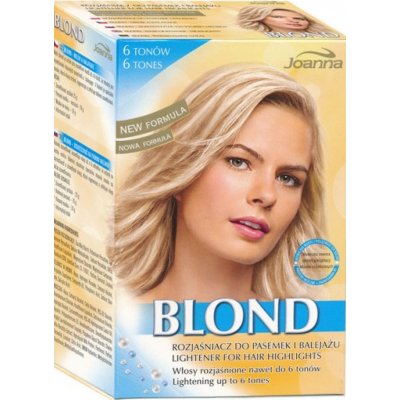 Joanna melír Blond 6 tónů 25 g + peroxid 9% 70 g – Zbozi.Blesk.cz