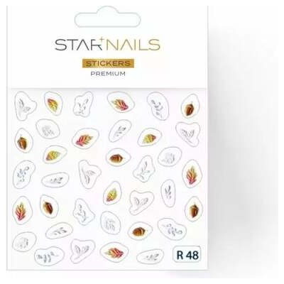 Starnails Nálepky na nehty 3D Premium samolepky R48 – Zboží Mobilmania