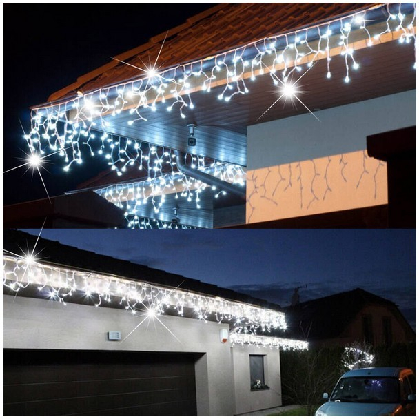 ProfiLED venkovní vánoční osvětlení domu rampouchy studená bílá flash efekt  6,5m 202led 2,2W BLZF650 od 590 Kč - Heureka.cz