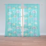 Sablio Záclony Barevné duhy: 2ks 150x250cm – Hledejceny.cz