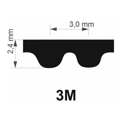 SteigenTech 180 3M HTD ozubený řemen neoprenový – Sleviste.cz