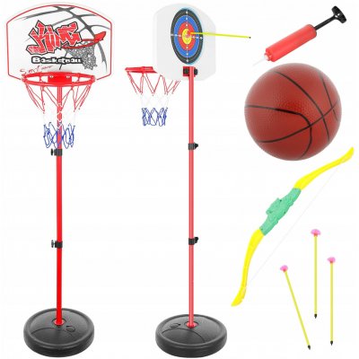 Kruzzel 17609 Basketbalový koš a terč na lukostřelbu – Zboží Živě