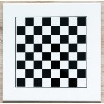 Dřevěná bílo-černá šachovnice, lakovaná – Zboží Živě