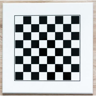 Dřevěná bílo-černá šachovnice, lakovaná – Zboží Živě