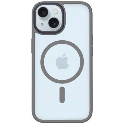 MOMAX transparentní s MagSafe iPhone 15 Plus - šedé