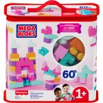 Mega Bloks Kostky v plastovém pytli růžová 60 ks – Sleviste.cz