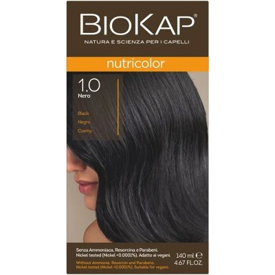Biokap NutriColor barva na vlasy Černá 1.0