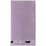 Darré Bavlněná osuška Kočky fialová ručníček 30 x 50 cm – Zboží Dáma