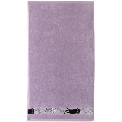 Darré Bavlněná osuška Kočky fialová ručníček 30 x 50 cm – Zboží Dáma