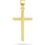 Brilio Silver Nadčasový pozlacený přívěsek křížek PT41Y – Zboží Mobilmania