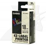 Casio černý tisk/bílý podklad, 8m, 18mm XR-18WE1 – Hledejceny.cz