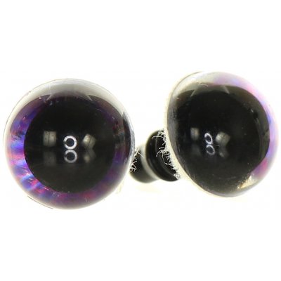 Oči metalické fialové 12 mm