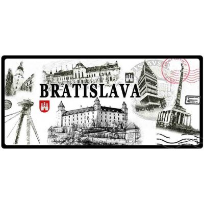 Mesto Bratislava old - ceduľa 30cm x 20cm Plechová tabuľa – Sleviste.cz