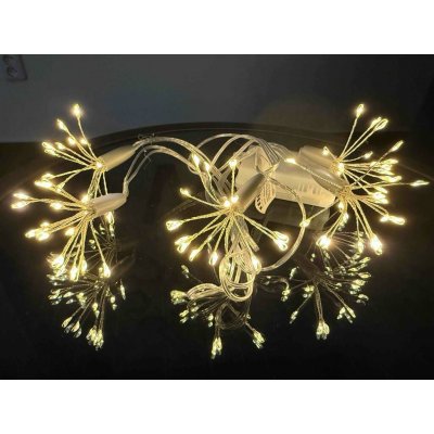 TESLA lighting Tesla - vánoční řetěz Prskavky, 90 LED, 3000K, 2m + 50cm, 3xAA baterie, časovač, IP44 – Hledejceny.cz