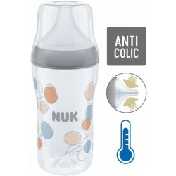 Nuk Perfect Match láhev s kontrolou teploty šedá 260 ml