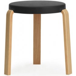 Stolička Tap Stool od Normann Copenhagen, černá/dub