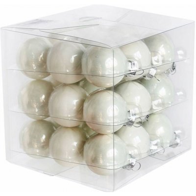 KLIA Koule sklo 2,5cm 27ks bílá – Zboží Mobilmania