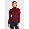 Dámský svetr a pulovr Gant rolák STRETCH COTTON CABLE TURTLENECK červená