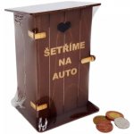 Pokladnička kadibudka Šetříme na auto – Zboží Dáma