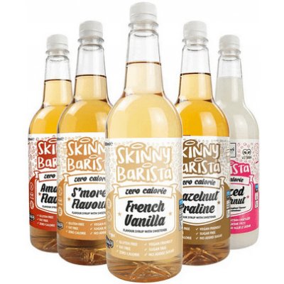 Skinny Barista Coffee Syrup Sugar Free Vanilla 1 l – Zboží Dáma