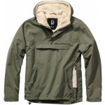 Bunda Brandit Windbreaker Sherpa olivová – Zboží Mobilmania