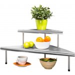 WENKO Rohová kuchyňská polička Massivo DUO, 2 úrovně – Sleviste.cz