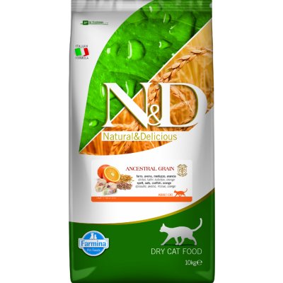 N&D OCEAN CAT LG Adult Codfish & Orange 10 kg