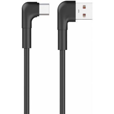 Maxlife MXUC-09 úhlový USB - USB-C, 3A, 1m, černý