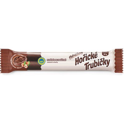 Petráčkovy Hořické trubičky polomáčené plněné kakaové s ořechy 40 g – Zboží Dáma