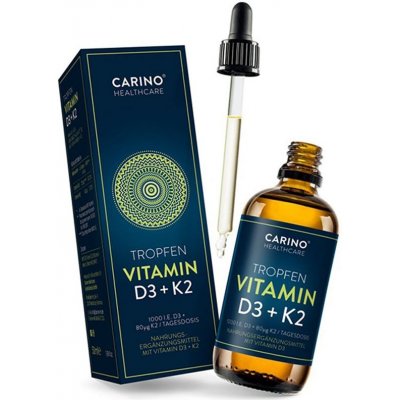 Carino Healthcare Vitamín D3 + K2 kapky v MCT oleji 50 ml