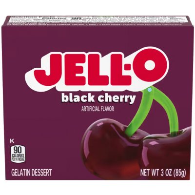Jell-O instantní želatina s příchutí černé třešně 85 g – Sleviste.cz