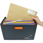 Rapesco SupaFile PP A4+ harmonikový organizér černá 13 přihrádek – Hledejceny.cz