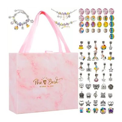 Sada pro výrobu jedinečných náramků 70 ks Kruzzel 20315 – Sleviste.cz