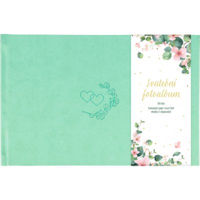 Albi Luxusní svatební fotoalbum 25 oboustranných listů 33,5 x 22 x 4 cm – Zboží Živě