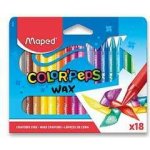 Maped Voskové pastelky Wax trojhranné 18 barev – Zboží Dáma
