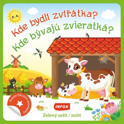 Kulaté samolepky kde bydlí zvířátka zelený sešit – Hledejceny.cz