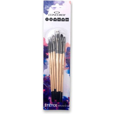 Concorde Natural nylon - sada štětců - 6 ks – Hledejceny.cz