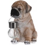 HOMESTYLING Zahradní dekorace pes se solární lampou Buldog 24 cm KO-795201190buld – Zboží Mobilmania