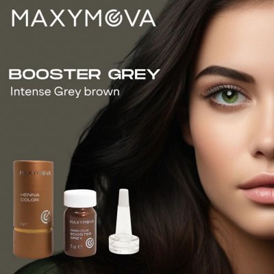 Maxymova Henna Color prášková henna na obočí Booster Grey 5 g – Zbozi.Blesk.cz