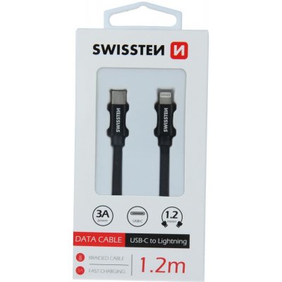 Swissten 71525201 USB 2.0 typ C na Lightning 1,2m černý – Zboží Mobilmania