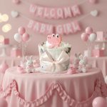 Brumlík plenkový mini dort Dinosauřík růžová – Zboží Mobilmania