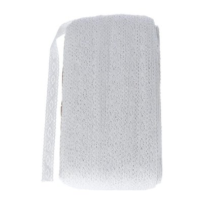 Bavlněná krajka, 2,5 cm, bílá, 10m/bal. – Hledejceny.cz