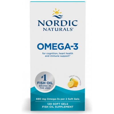 Nordic Naturals Omega-3 citrón 120 softgel kapslí – Hledejceny.cz
