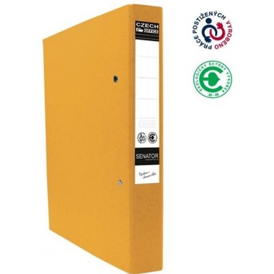 CAESAR OFFICE SENATOR Pořadač 2-kroužkový A4 4 cm žlutý – Zboží Živě