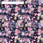 Třešňové květy na tmavě modré teplákovina by MIMI [supreme] – Zboží Mobilmania